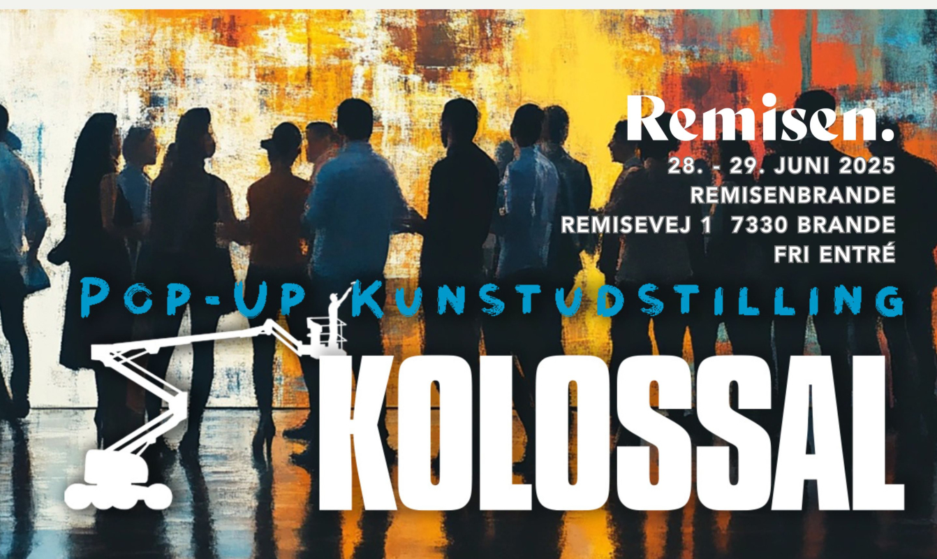 Pop-up kunstudstilling flyer/plakat