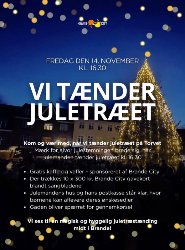 juletræ tænd