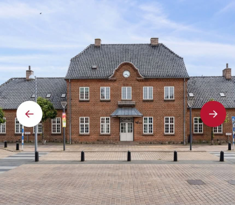Den gamle stationsbygning Brande